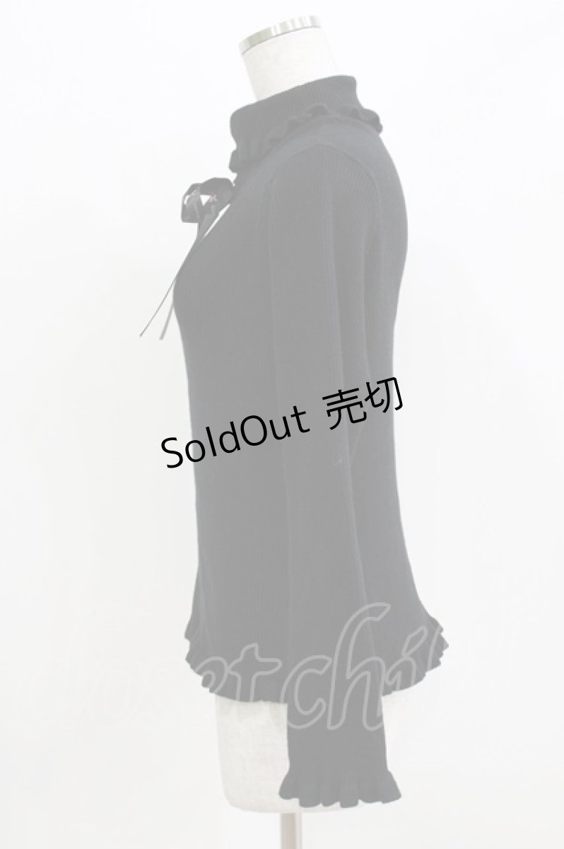 画像2: m petit by misako / サンリオキャラクターズコラボ クロミ ニットプルオーバー L ブラック H-26-03-16-046-LO-TO-NS-ZH (2)