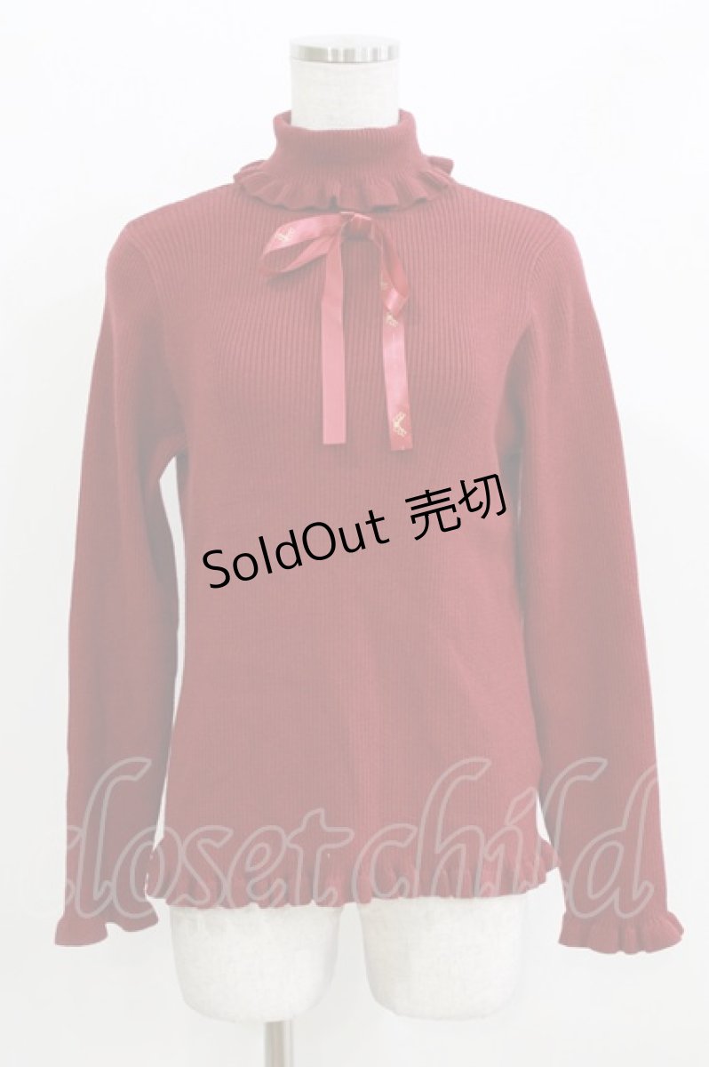 画像1: m petit by misako / サンリオキャラクターズコラボ キティ ニットプルオーバー L レッド H-26-03-16-047-LO-TO-NS-ZH (1)