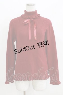 画像1: m petit by misako / サンリオキャラクターズコラボ キティ ニットプルオーバー L レッド H-26-03-16-047-LO-TO-NS-ZH