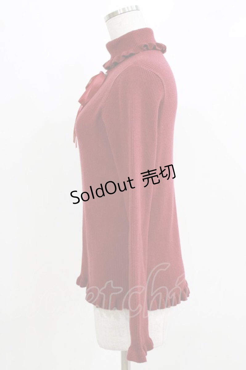 画像2: m petit by misako / サンリオキャラクターズコラボ キティ ニットプルオーバー L レッド H-26-03-16-047-LO-TO-NS-ZH (2)