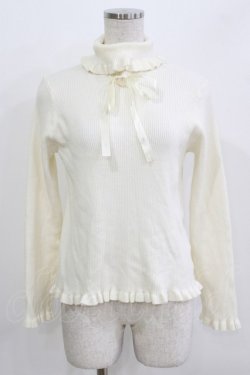 画像1: m petit by misako / サンリオキャラクターズコラボ シナモロール ニットプルオーバー L オフ H-26-03-16-048-LO-TO-NS-ZH