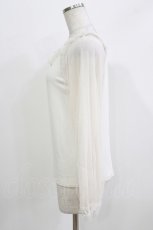 画像2: m petit by misako / 袖シアーフリルプルオーバー M オフ H-26-03-16-049-LO-TO-NS-ZH (2)