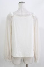 画像3: m petit by misako / 袖シアーフリルプルオーバー M オフ H-26-03-16-049-LO-TO-NS-ZH (3)