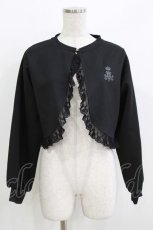 画像1: m petit by misako / AM バラレースニットカーディガン M ブラック H-26-03-16-050-LO-TO-NS-ZH (1)