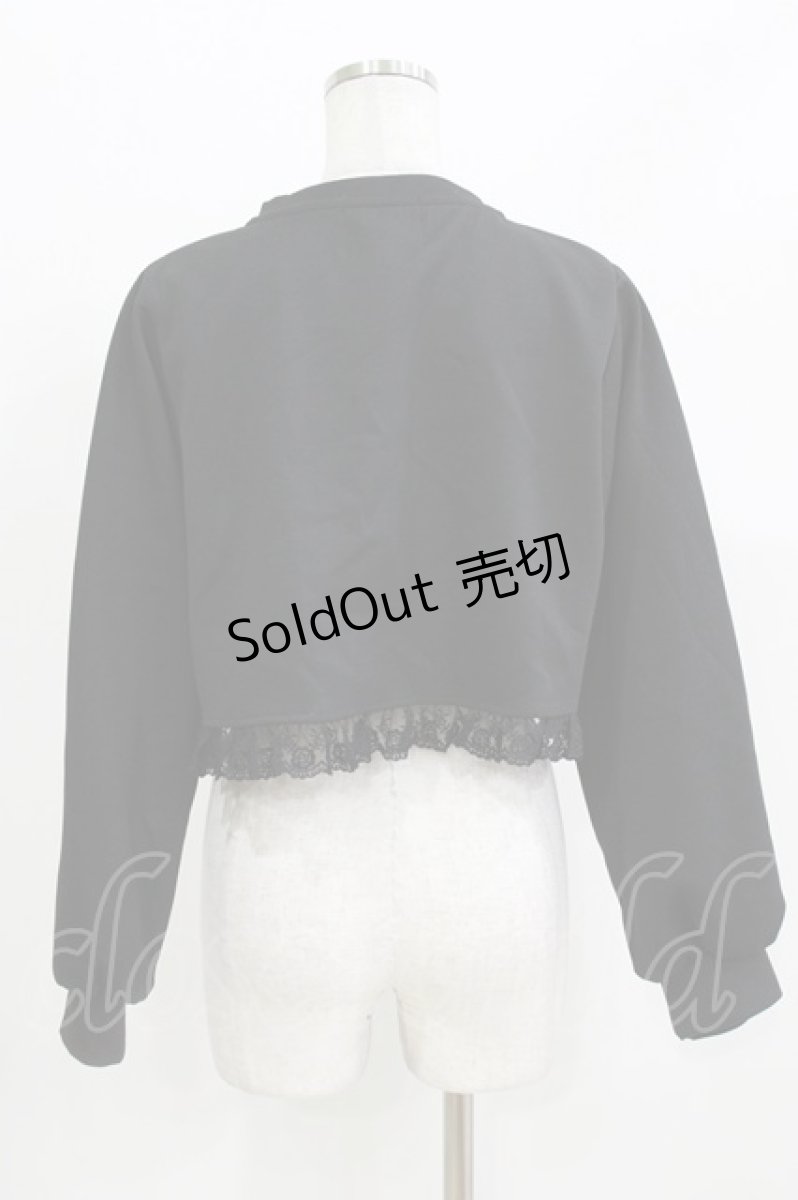 画像3: m petit by misako / AM バラレースニットカーディガン M ブラック H-26-03-16-050-LO-TO-NS-ZH (3)