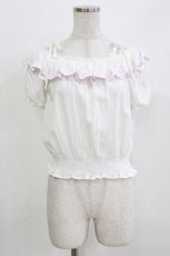 画像1: Secret Honey / 蝶刺繍トップス Free 白 H-26-03-16-051-CA-TO-NS-ZH (1)