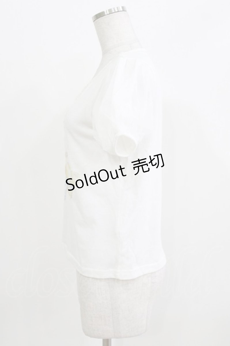 画像2: LIZ LISA / フラワーラビットプリントTシャツ Free 白 H-26-03-16-052-LO-TS-NS-ZH (2)