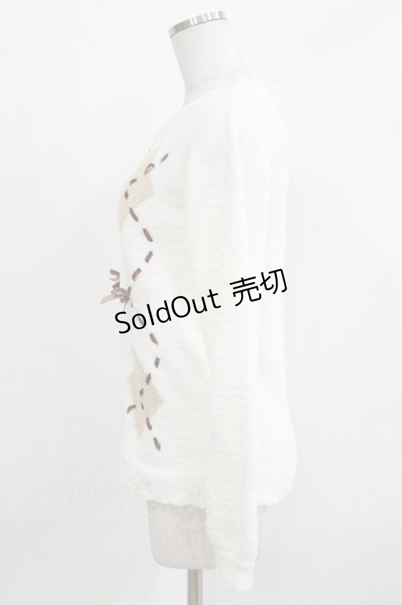 画像2: LIZ LISA / /アーガイルニット Free 白 H-26-03-16-053-LO-TO-NS-ZH (2)