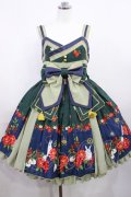 metamorphose / 風花のゆきうさぎタックジャンパースカート Free グリーン H-26-03-16-1003-ME-OP-NS-ZH