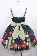 画像3: metamorphose / 風花のゆきうさぎタックジャンパースカート Free グリーン H-26-03-16-1003-ME-OP-NS-ZH (3)