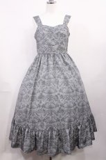 画像1: m petit by misako / MSKトワルドジュイジャンパースカート M グレー H-26-03-16-1004-LO-SK-NS-ZH (1)