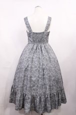 画像2: m petit by misako / MSKトワルドジュイジャンパースカート M グレー H-26-03-16-1004-LO-SK-NS-ZH (2)