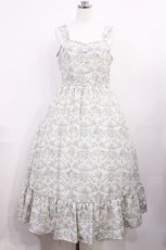 画像1: m petit by misako / MSKトワルドジュイジャンパースカート M オフ/サックス H-26-03-16-1005-LO-SK-NS-ZH (1)