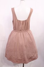 画像2: axes femme / はしごレースジャガードジャンパースカート M ピンク H-26-03-16-1008-AX-OP-NS-ZH (2)