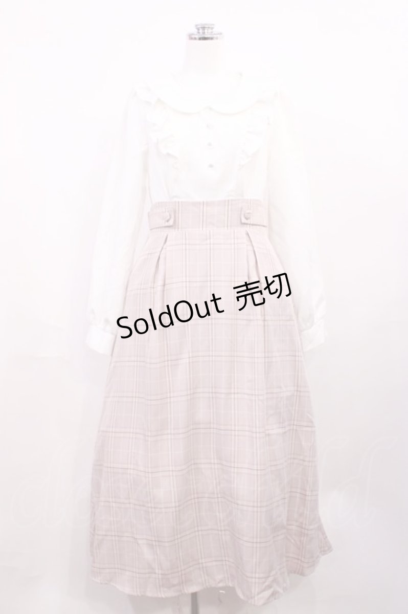 画像1: DearMyLoveRose / 丸襟フリルリボンワンピース M オフ/ピンク H-26-03-16-1009-EL-OP-NS-ZH (1)