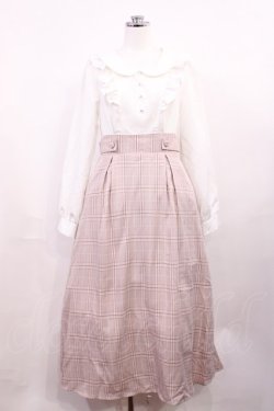 画像1: DearMyLoveRose / 丸襟フリルリボンワンピース M オフ/ピンク H-26-03-16-1009-EL-OP-NS-ZH