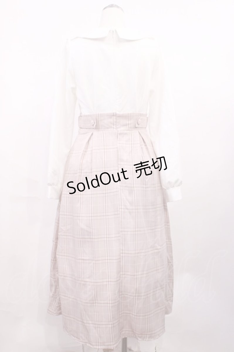 画像2: DearMyLoveRose / 丸襟フリルリボンワンピース M オフ/ピンク H-26-03-16-1009-EL-OP-NS-ZH (2)