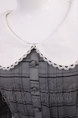 画像3: LIZ LISA / レースアップチェックリボンワンピース Free グレー H-26-03-16-1010-LO-OP-NS-ZH