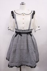 画像1: LIZ LISA / サスペンダー付きドッキングワンピース Free ブラックチェック H-26-03-16-1011-LO-OP-NS-ZH (1)