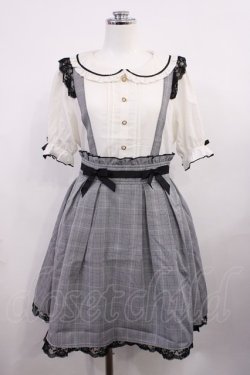 画像1: LIZ LISA / サスペンダー付きドッキングワンピース Free ブラックチェック H-26-03-16-1011-LO-OP-NS-ZH