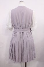 画像2: DearMyLove / 学園セットアップ風プリーツワンピース L ラベンダー H-26-03-16-1012-EL-OP-NS-ZH (2)