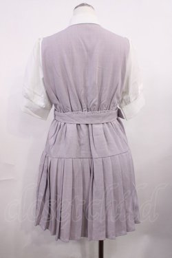 画像2: DearMyLove / 学園セットアップ風プリーツワンピース L ラベンダー H-26-03-16-1012-EL-OP-NS-ZH