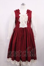 画像1: Favorite / レースアップワンピース Free レッド H-26-03-16-1013-LO-OP-NS-ZH (1)