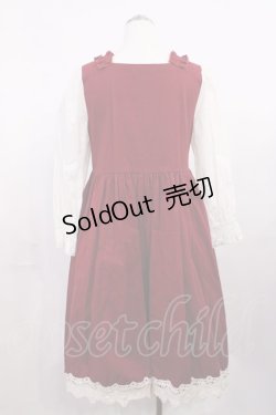 画像2: Favorite / レースアップワンピース Free レッド H-26-03-16-1013-LO-OP-NS-ZH