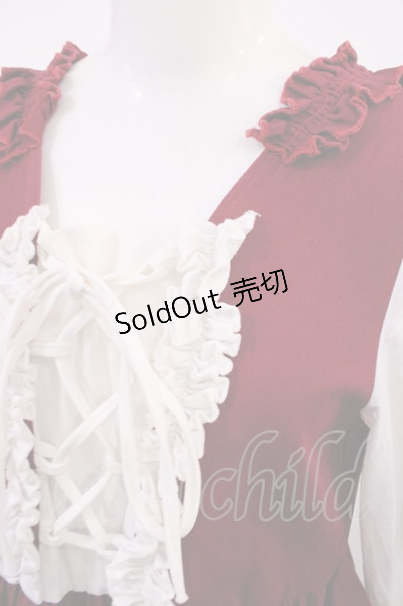 画像4: Favorite / レースアップワンピース Free レッド H-26-03-16-1013-LO-OP-NS-ZH (4)