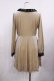 画像2: axes femme / 襟レース使いベロアワンピース M ベージュ H-26-03-16-1014-AX-OP-NS-ZH (2)