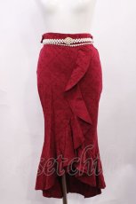 画像1: Sweetwood Lolita（海外ロリータブランド） / Letter from Ocean クラシック フィッシュテイルスカート S ワイン H-26-03-16-1017-LO-SK-NS-ZH (1)