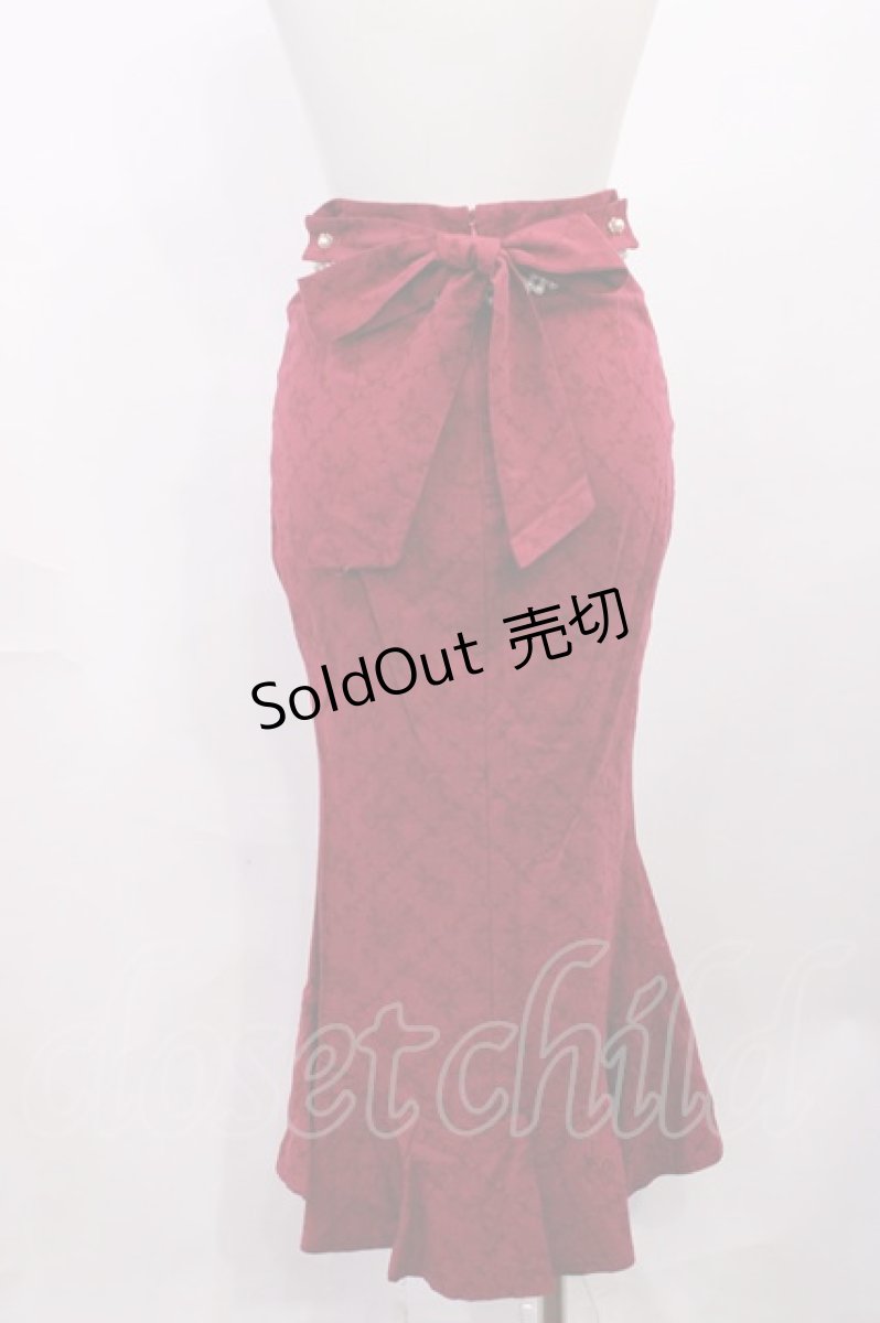 画像2: Sweetwood Lolita（海外ロリータブランド） / Letter from Ocean クラシック フィッシュテイルスカート S ワイン H-26-03-16-1017-LO-SK-NS-ZH (2)