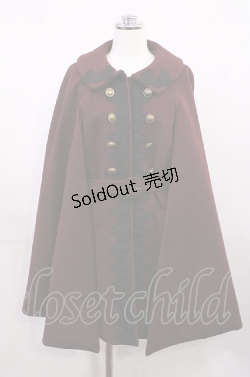 画像1: axes femme / クラシックケープコート M ボルドー H-26-03-16-1022-AX-CO-NS-ZTC063 (1)