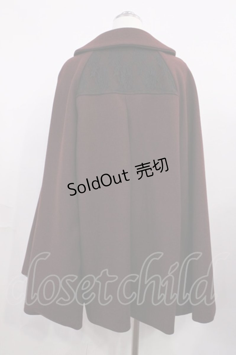 画像2: axes femme / クラシックケープコート M ボルドー H-26-03-16-1022-AX-CO-NS-ZTC063 (2)