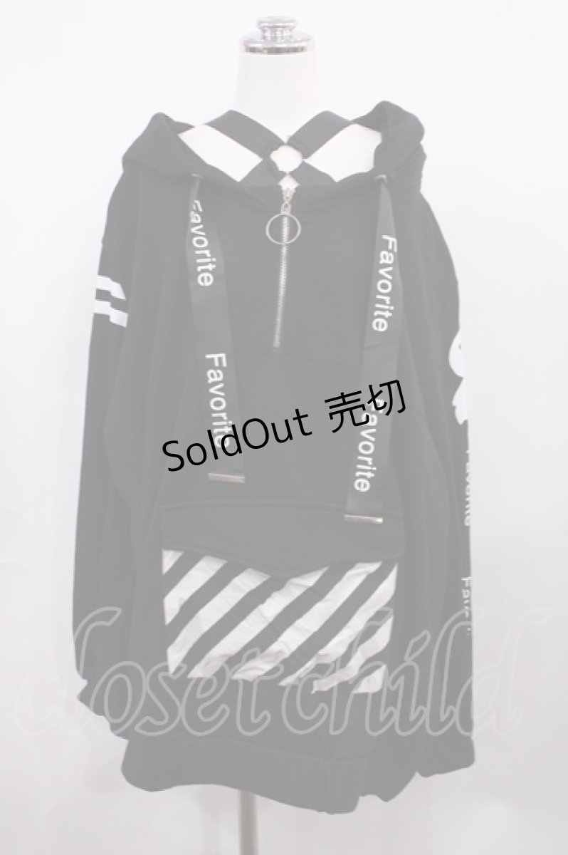 画像1: Favorite / ナゾノイキモノパーカー Free ブラック H-26-03-16-1023-LO-TO-NS-ZH (1)