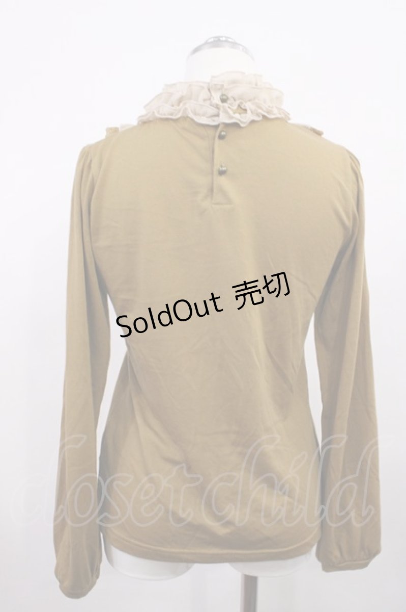 画像2: axes femme / ビッグリボンカットソー M ブラウン H-26-03-16-1026-AX-TO-NS-ZH (2)