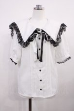 画像1: MA*RS / セーラーリボンブラウス Free オフ/ブラック H-26-03-16-1029-EL-BL-NS-ZH (1)