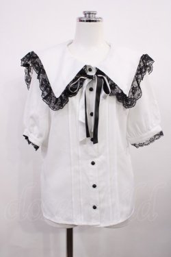 画像1: MA*RS / セーラーリボンブラウス Free オフ/ブラック H-26-03-16-1029-EL-BL-NS-ZH