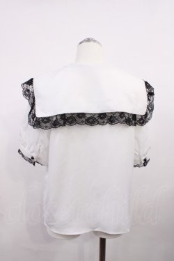 画像2: MA*RS / セーラーリボンブラウス Free オフ/ブラック H-26-03-16-1029-EL-BL-NS-ZH