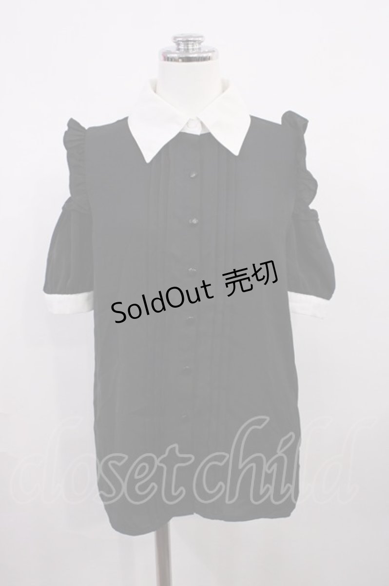 画像1: MA*RS / オープンショルダーブラウス Free ブラック H-26-03-16-1030-EL-BL-NS-ZH (1)