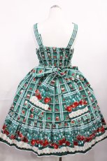 画像3: metamorphose / Retro Cherryティアードジャンパースカート サイズ1 グリーン H-26-03-16-1002-ME-OP-NS-ZH (3)