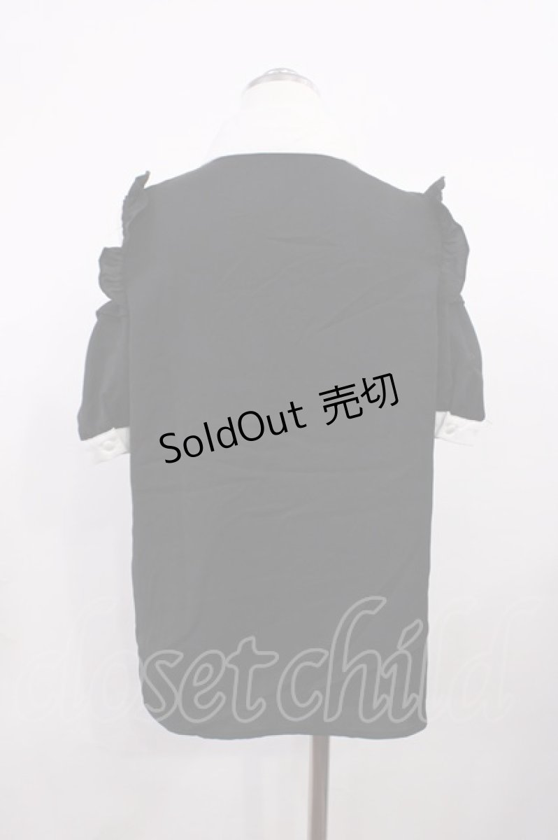 画像2: MA*RS / オープンショルダーブラウス Free ブラック H-26-03-16-1030-EL-BL-NS-ZH (2)