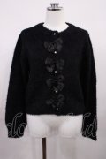 m petit by misako / MSKリボンカーディガン M ブラック H-26-03-16-1033-LO-TO-NS-ZH