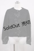 m petit by misako / MSKリボンカーディガン M ブラック H-26-03-16-1033-LO-TO-NS-ZH
