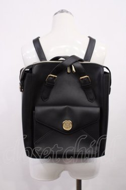 画像1: m petit by misako / AMリュック  ブラック H-26-03-16-1035-LO-BG-NS-ZH