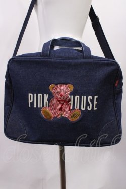 画像2: PINK HOUSE / くま刺繍デニムバッグ  ブルー H-26-03-16-1036-LO-JA-NS-ZH