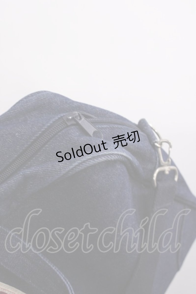 画像4: PINK HOUSE / くま刺繍デニムバッグ  ブルー H-26-03-16-1036-LO-JA-NS-ZH (4)