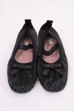 画像1: m petit by misako / AMリボンバレエシューズ L ブラック H-26-03-16-1037-LO-SH-NS-ZH (1)