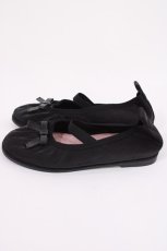 画像2: m petit by misako / AMリボンバレエシューズ L ブラック H-26-03-16-1037-LO-SH-NS-ZH (2)