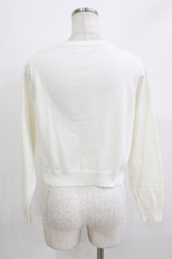 画像3: m petit by misako / AM*ハート透かしニットカーディガン M 白 H-26-03-16-057-LO-TO-NS-ZH